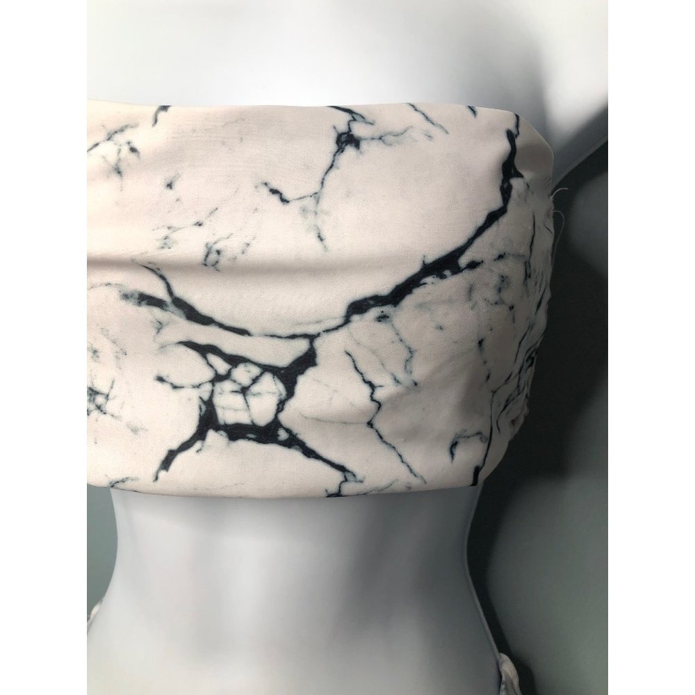 Zaful Bikini set like new Black and white marble small 4 - Picture 2 of 10